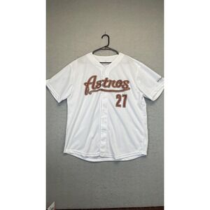 Houston Astros Jersey Mens XL White MLB‎ Baseball Jose Altuve 27 Button Front